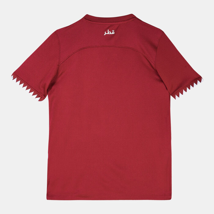 Nike Kids’ Qatar Dri-FIT Stadium Home Jersey - 2022 Red image number 1