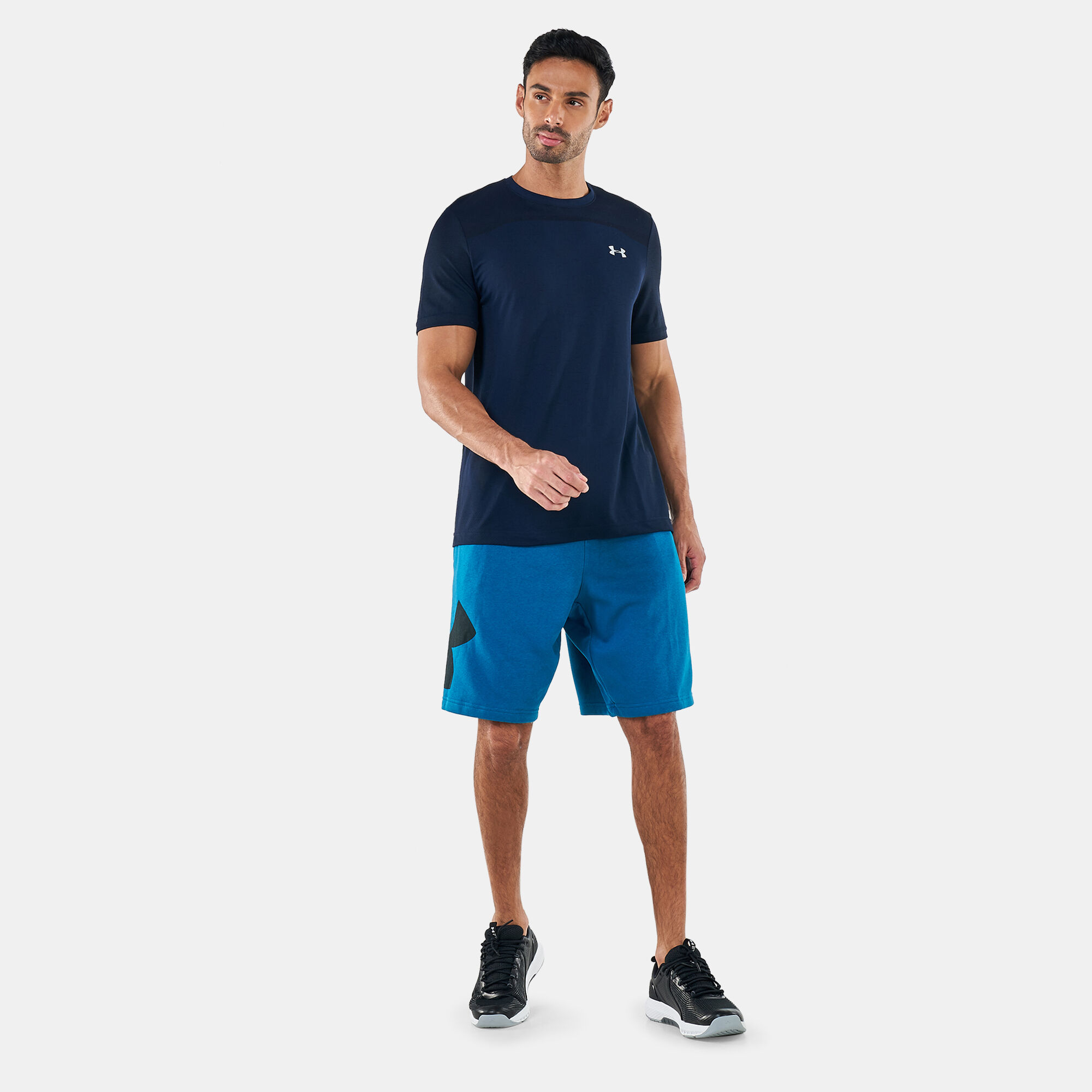 Men s UA Seamless T Shirt Blue Under Armour in Qatar SSS