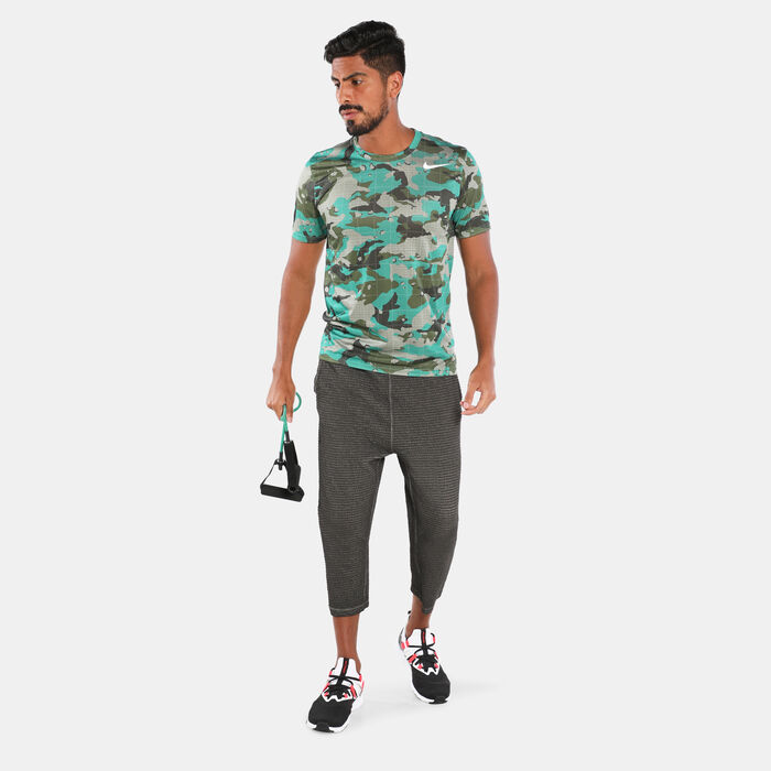 Nike Men's Dri-FIT Training T-Shirt Green Nike Men's Dri-FIT Training T-Shirt Green image number 2