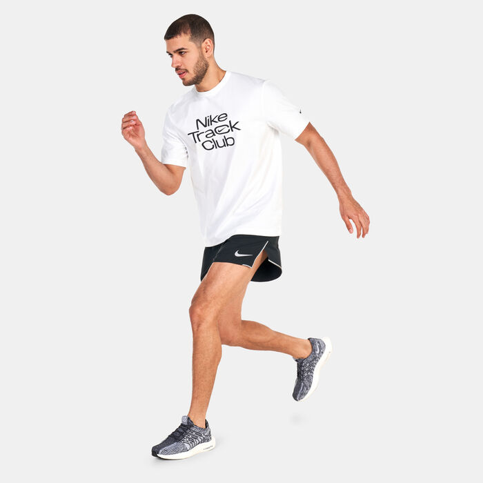 Nike Men's Dri-FIT Track Club Running Top White Nike Men's Dri-FIT Track Club Running Top White image number 2