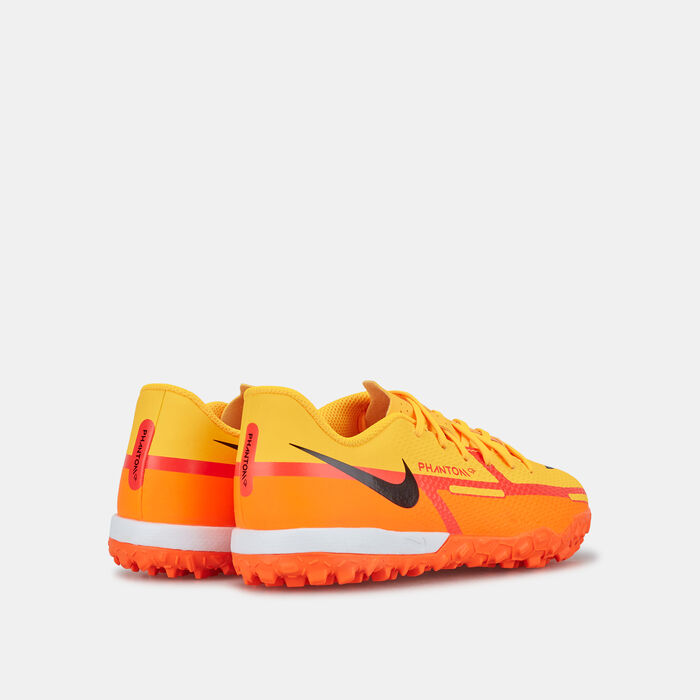 Nike Kids' Phantom GT2 Academy Turf Ground Football Shoe Orange image number 2