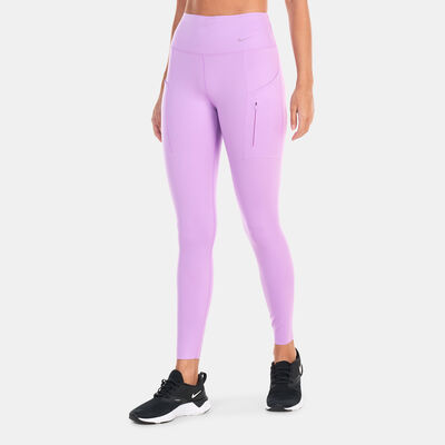 Nike Women's Go Firm-Support Mid-Rise 7/8 Leggings Blue Nike Women's Go Firm-Support Mid-Rise 7/8 Leggings Blue
