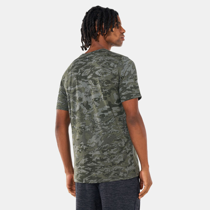 Under Armour Men's UA ABC Camo Print T-Shirt Green image number 1