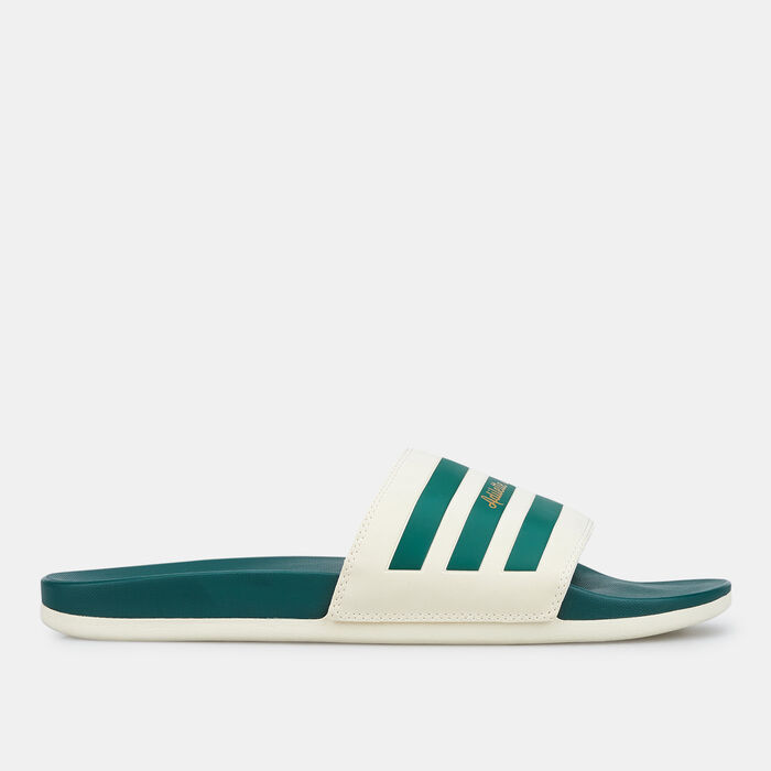adidas Adilette Comfort Slides Green adidas Adilette Comfort Slides Green image number 1
