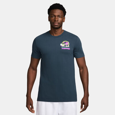 Nike Men's Court Dri-FIT Tennis T-Shirt Blue