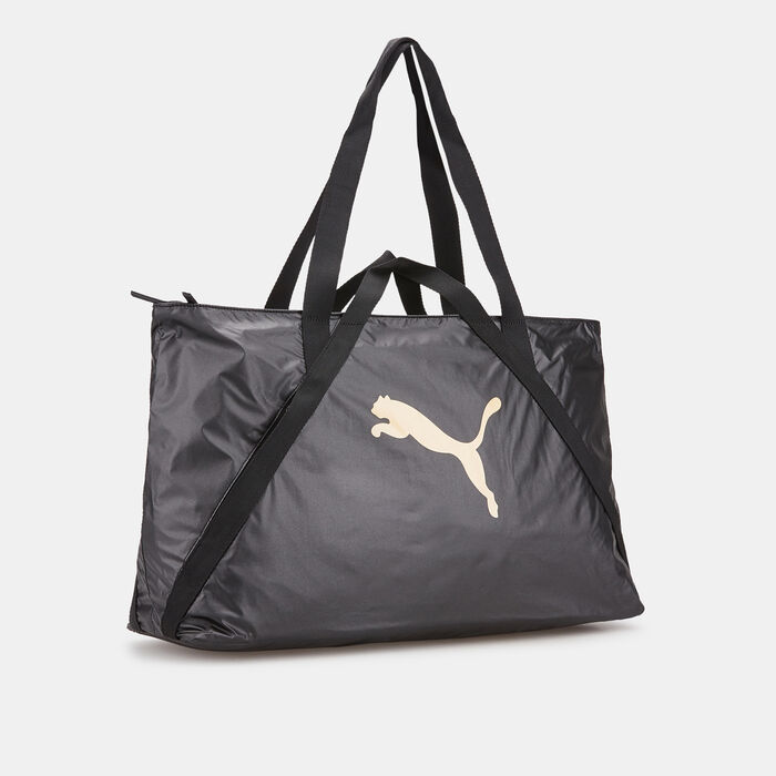 PUMA Women's AT Essentials Shopper Moto Tote Bag Mettalic PUMA Women's AT Essentials Shopper Moto Tote Bag Mettalic image number 2