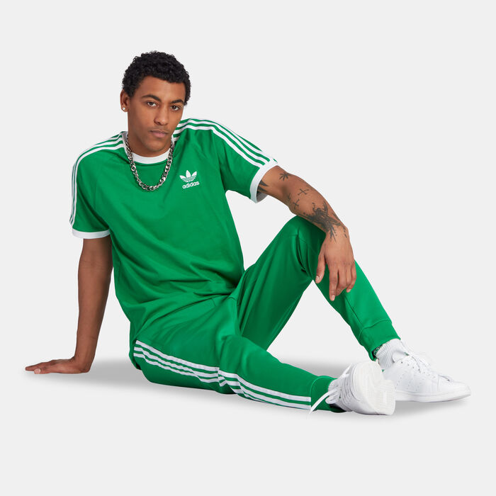 adidas Originals Men's Adicolor Classics 3-Stripes T-Shirt Green image number 2