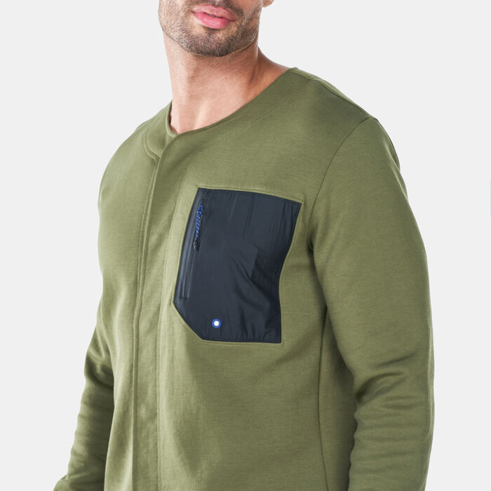 adidas Men's Sportswear Baseball Reverisble Track Jacket Green adidas Men's Sportswear Baseball Reverisble Track Jacket Green image number 3