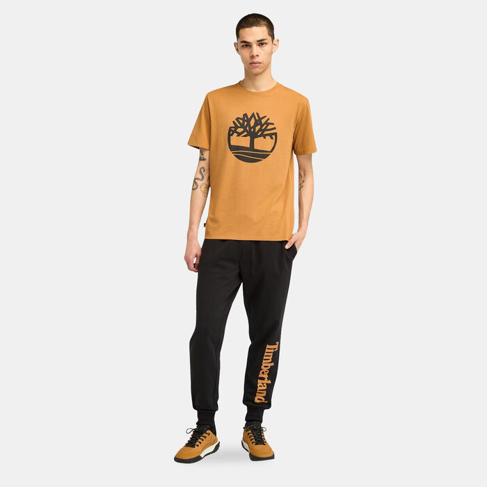 Timberland Men's Wordmark Logo Sweatpants Black Timberland Men's Wordmark Logo Sweatpants Black image number 2