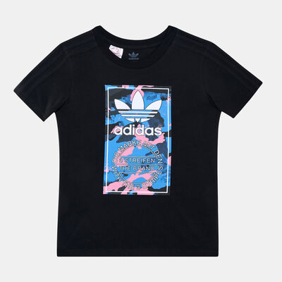 adidas Originals Kids' Camo Graphic T-Shirt Black