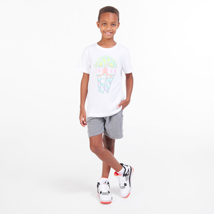 Jordan Kids' Jumpman Essentials Shorts Grey Jordan Kids' Jumpman Essentials Shorts Grey image number 2