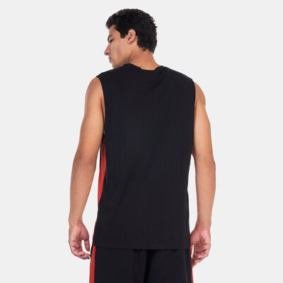 New Era Men's NBA Chicago Bulls Colourblock Sleeveless T-Shirt Black