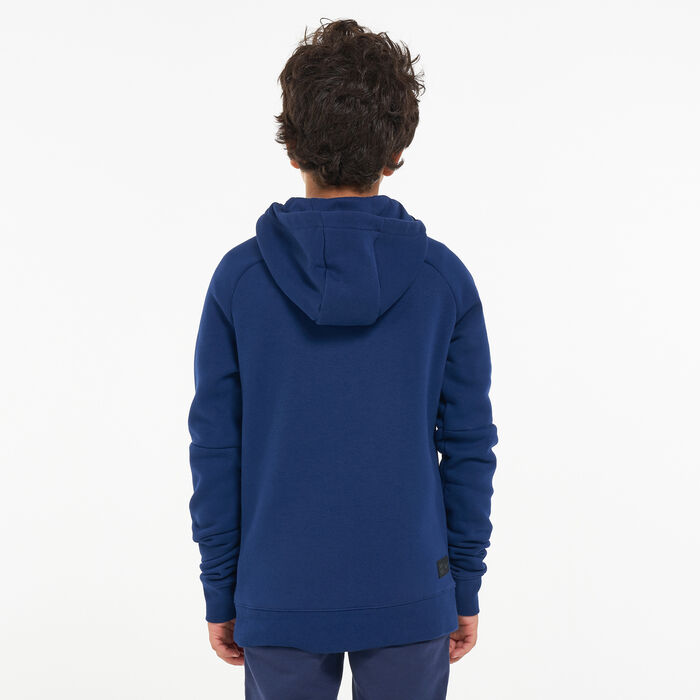 Nike Kids' F.C. Barcelona Football Hoodie Blue Nike Kids' F.C. Barcelona Football Hoodie Blue image number 1