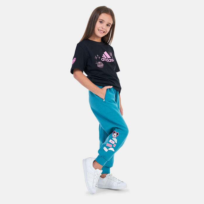 adidas Kids' X Mickey Mouse Track Pants Blue image number 2