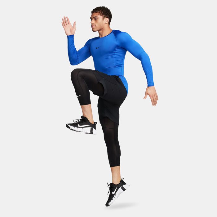 Nike Men's Pro Dri-FIT Training Top Blue Nike Men's Pro Dri-FIT Training Top Blue image number 2