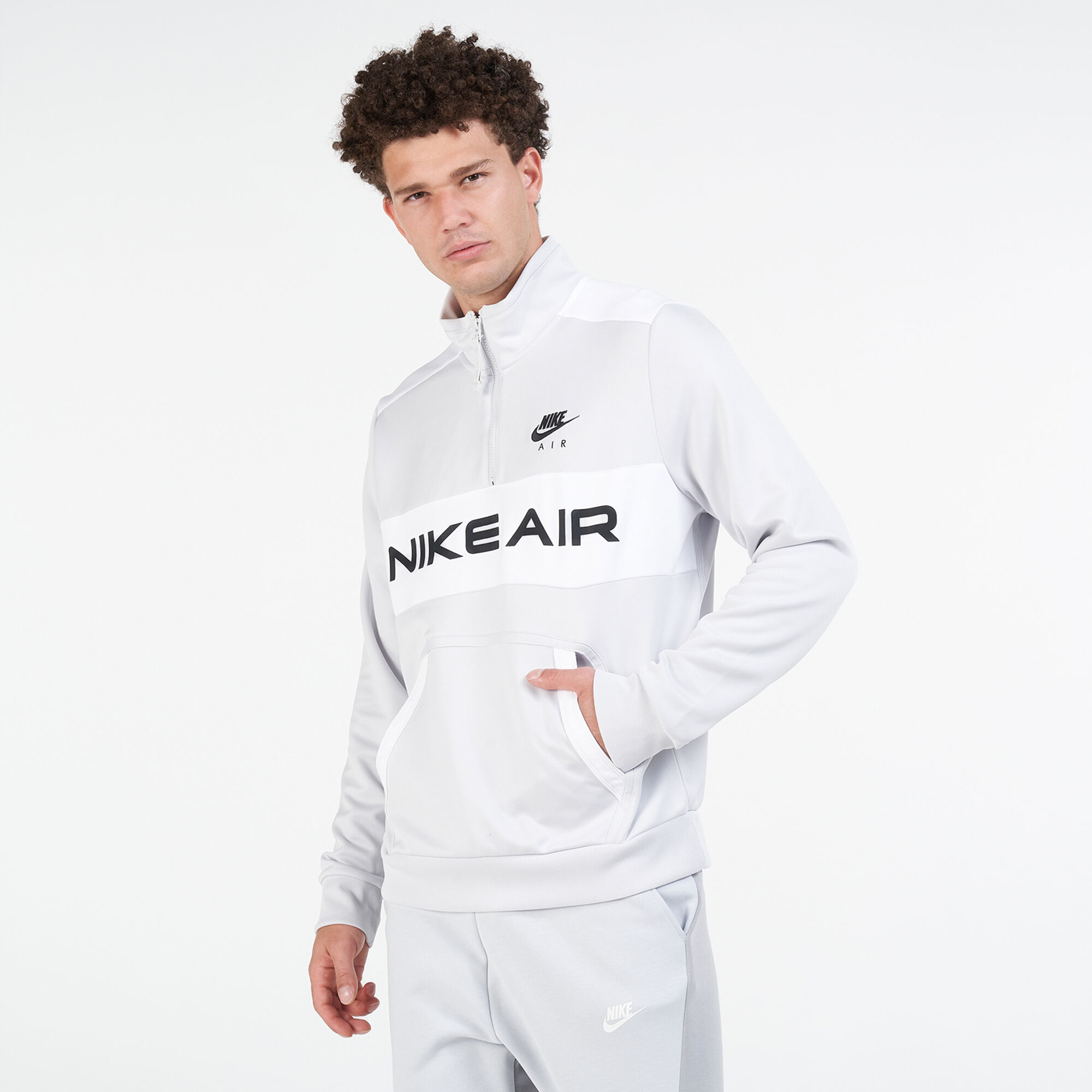 Nike air jacket grey top