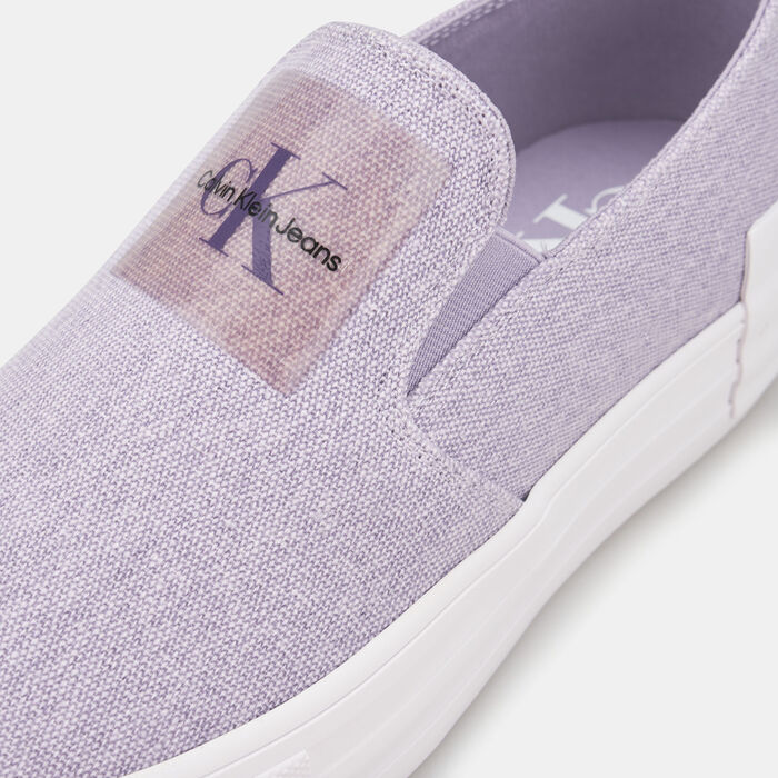 Calvin Klein Women's Bold Vulcanised Flatfrom Slip On Shoe Purple Calvin Klein Women's Bold Vulcanised Flatfrom Slip On Shoe Purple image number 4