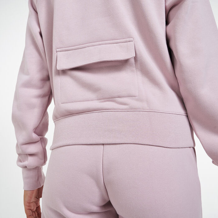 Nike Women's Sportswear Swoosh Sweatshirt Pink Nike Women's Sportswear Swoosh Sweatshirt Pink image number 3