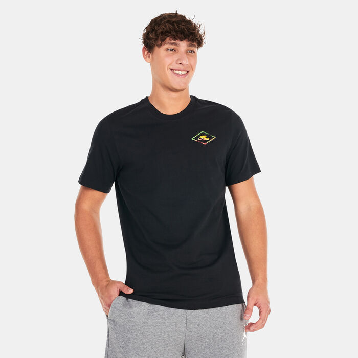 Jordan Men's Flight MVP Barbed Wire Graphic T-Shirt Black Jordan Men's Flight MVP Barbed Wire Graphic T-Shirt Black image number 0