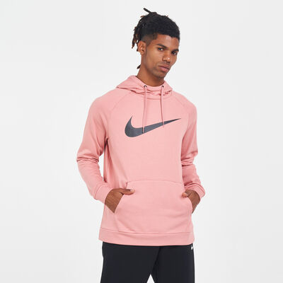 Nike Men's Dry Graphic Dri-FIT Hooded Fitness Hoodie Pink