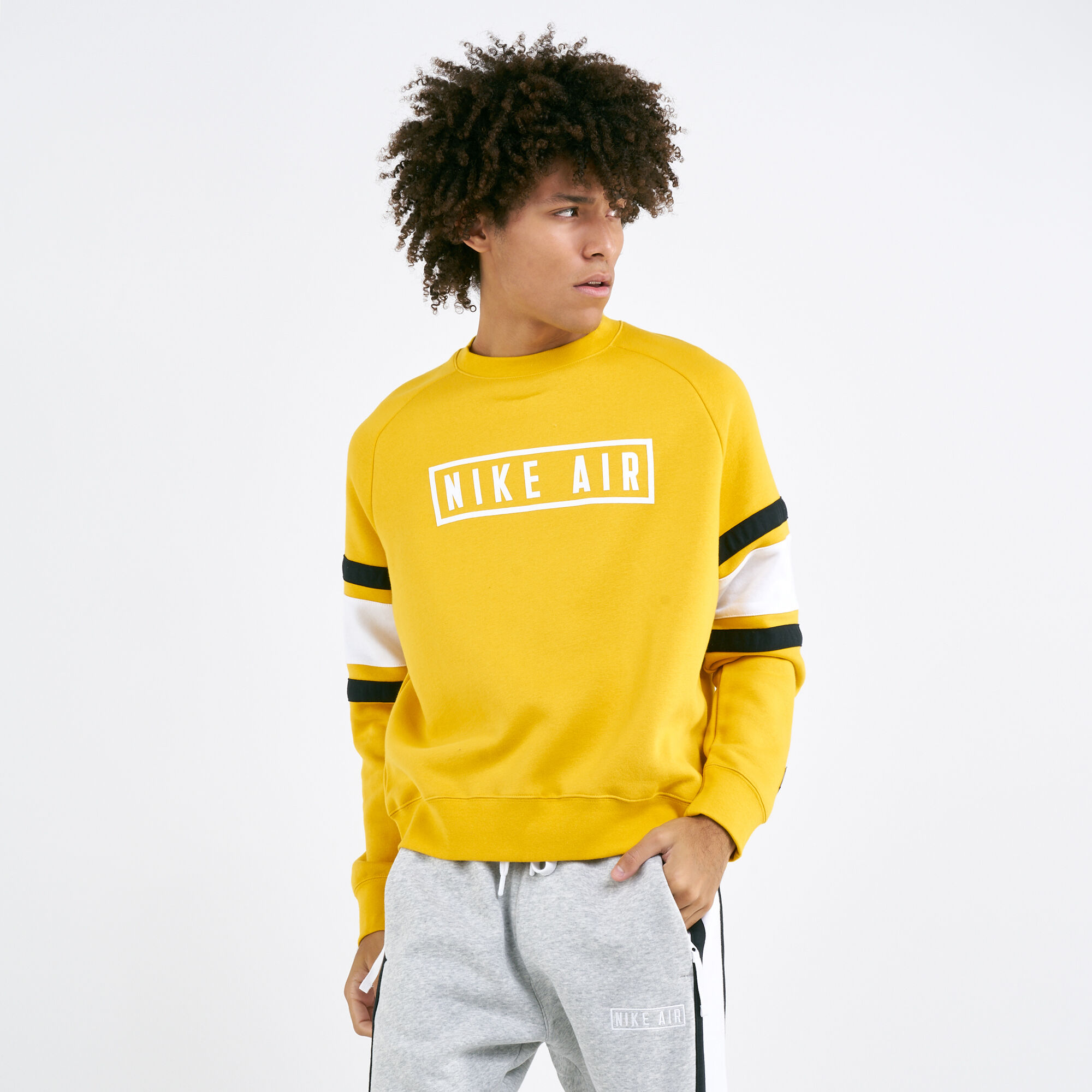 Nike air crew sweatshirt black online
