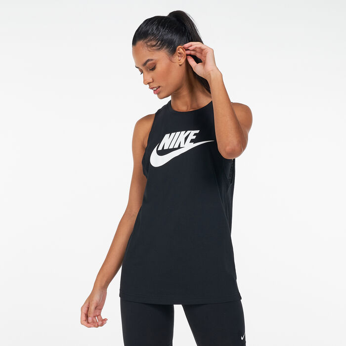 Nike Women's Sportswear Muscle Tank Top Black Nike Women's Sportswear Muscle Tank Top Black image number 0