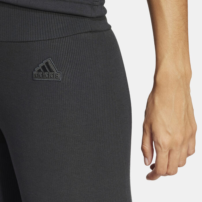 adidas Women's Lounge 7/8 Training Leggings Black adidas Women's Lounge 7/8 Training Leggings Black image number 3