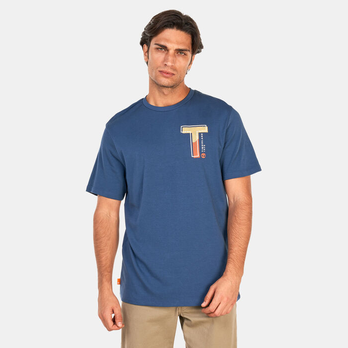 Timberland Men's Interlock TimberFresh™ T-Shirt Blue Timberland Men's Interlock TimberFresh™ T-Shirt Blue image number 0