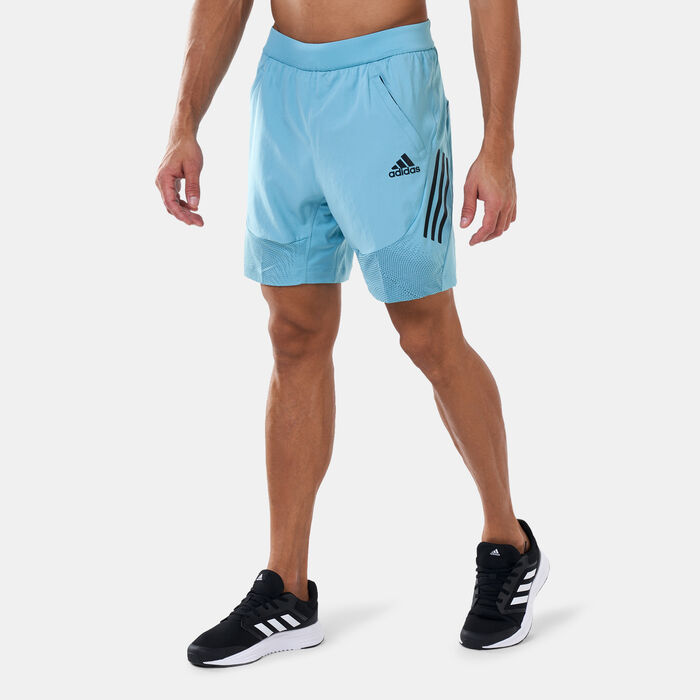 adidas Men's AEROREADY Warrior Shorts Blue adidas Men's AEROREADY Warrior Shorts Blue image number 0