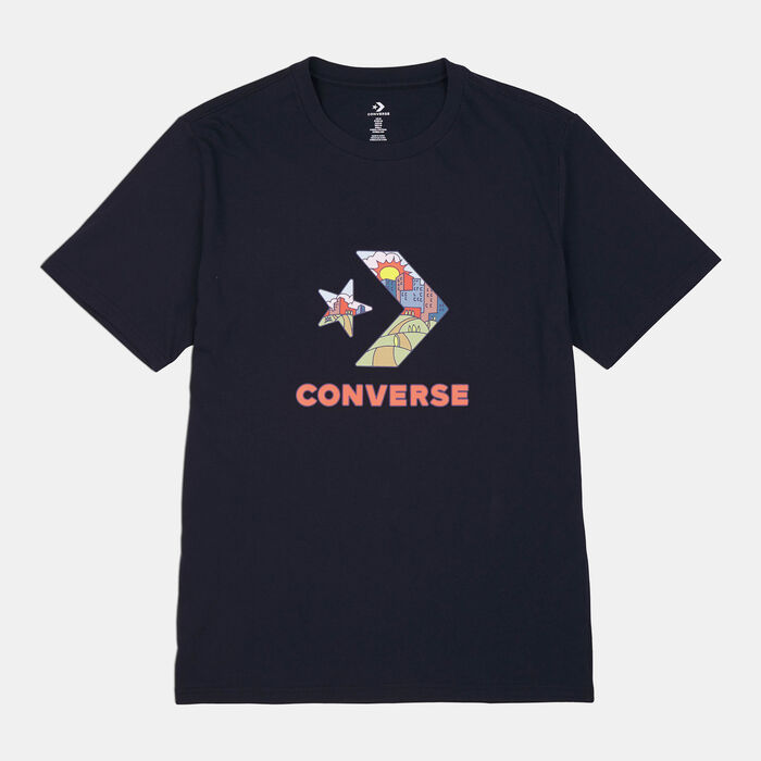 Converse Men's Star Chevron Fill Graphic T-Shirt Black Converse Men's Star Chevron Fill Graphic T-Shirt Black image number 0