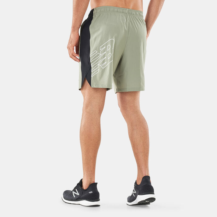 New Balance Men's Tenacity Woven 7-Inch Shorts Green New Balance Men's Tenacity Woven 7-Inch Shorts Green image number 1