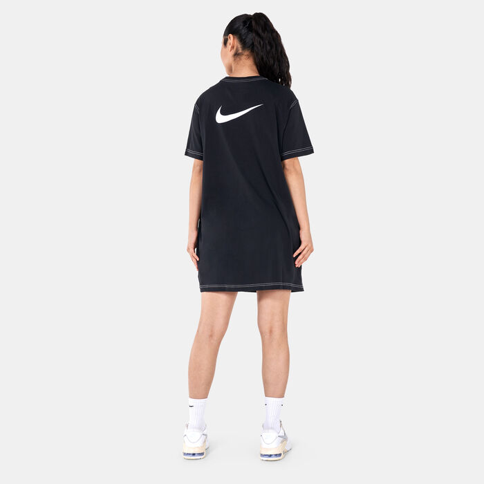 Nike Women's Sportswear Swoosh Dress Black image number 1