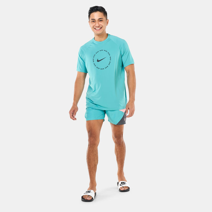 Nike Swim Men's Rashguard Green Nike Swim Men's Rashguard Green image number 2