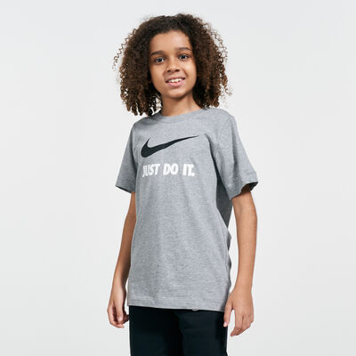Nike Kids' Sportswear Just Do It T-Shirt (Older Kids) Grey