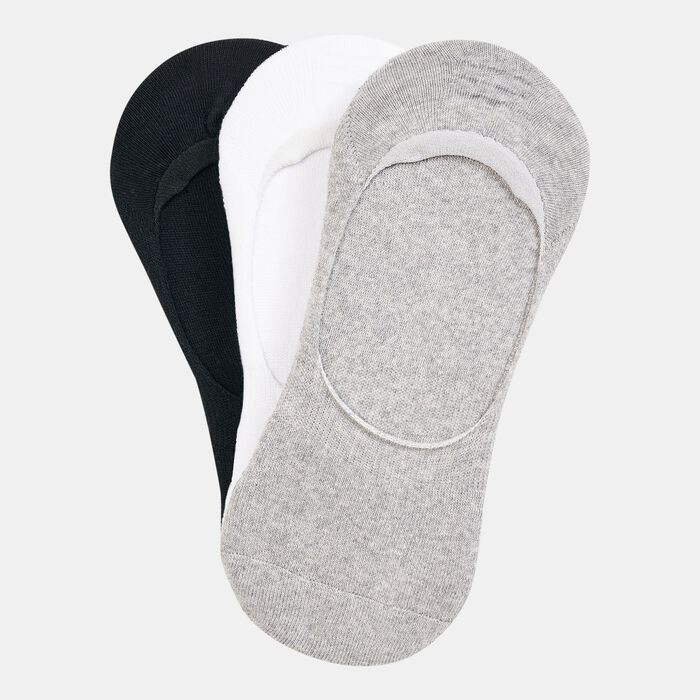Sun and Sand Sports Men's Half-Cushioned No-Show Socks (3 Pack) - S/M Black image number 0