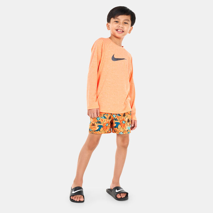 Nike Swim Kids' 4-inch Volley Shorts Orange Nike Swim Kids' 4-inch Volley Shorts Orange image number 2