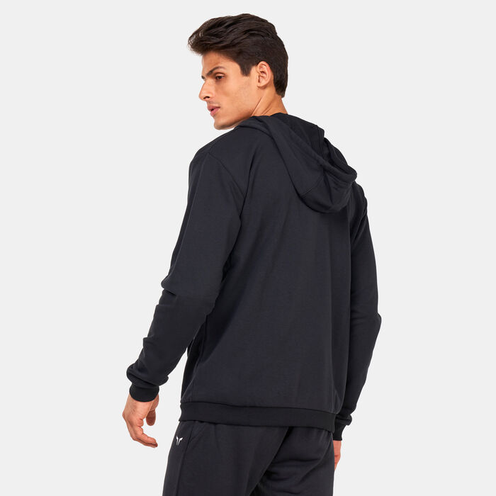 SQUATWOLF Men's Essential Zipped Hoodie Black SQUATWOLF Men's Essential Zipped Hoodie Black image number 1