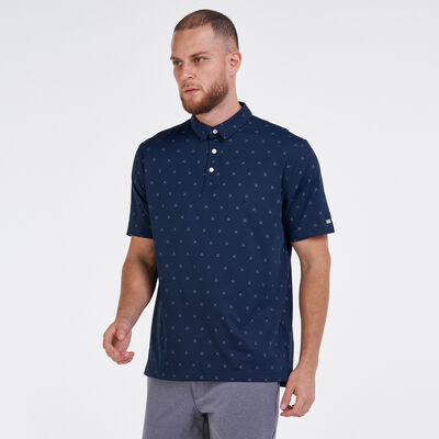 Nike Golf Men's Golf Dri-FIT Printed Polo Shirt Blue Nike Golf Men's Golf Dri-FIT Printed Polo Shirt Blue