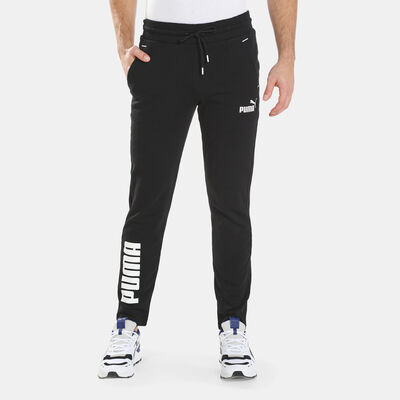 PUMA Men's Power Colourblock Sweatpants Black