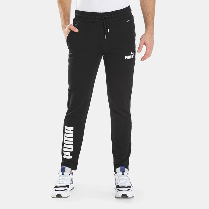 PUMA Men's Power Colourblock Sweatpants Black image number 0
