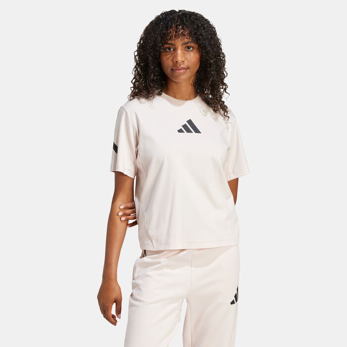 adidas Women's Z.N.E. T-Shirt Pink image number 0