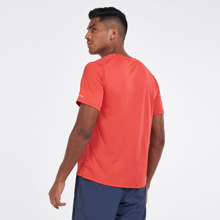 Nike Men's Dri-FIT Wild Run Miler T-Shirt Red image number 1