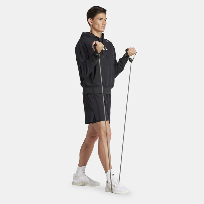 adidas Men's All-Gym Category Pump Hoodie Black adidas Men's All-Gym Category Pump Hoodie Black image number 2