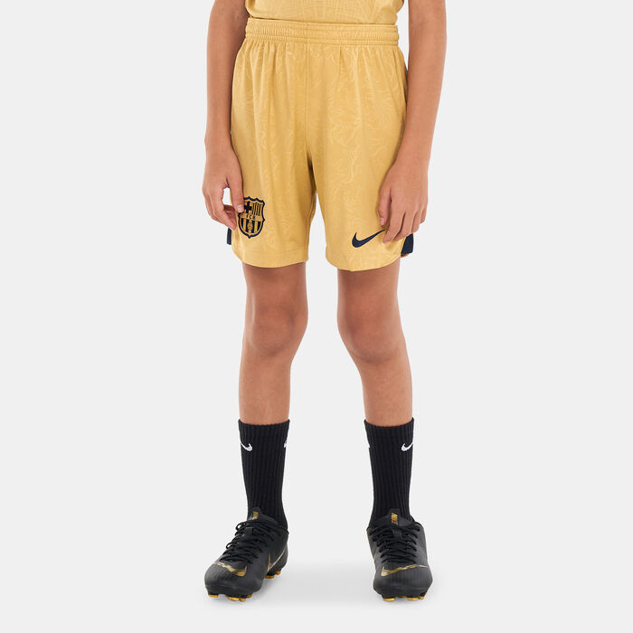 Nike Kids' F.C. Barcelona Dri-FIT Stadium Away Football Shorts - 2022/23 (Older Kids) Beige Nike Kids' F.C. Barcelona Dri-FIT Stadium Away Football Shorts - 2022/23 (Older Kids) Beige image number 0