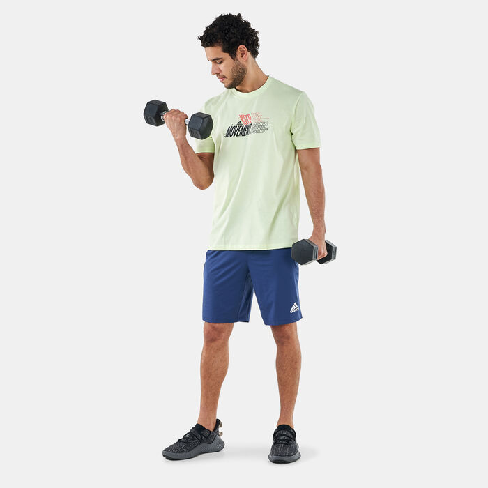 adidas Men's AEROREADY Training Graphic T-Shirt Green adidas Men's AEROREADY Training Graphic T-Shirt Green image number 2