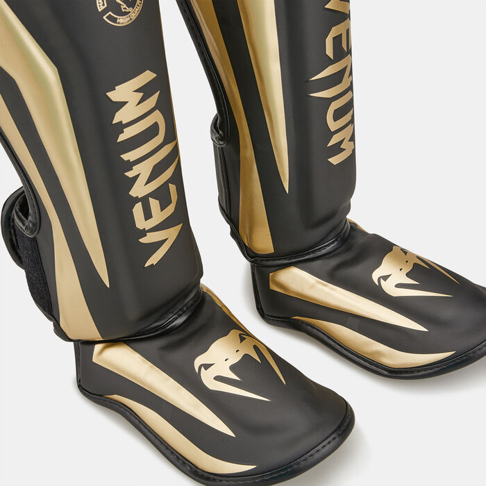 Venum Elite Standup Shin Guards Black Venum Elite Standup Shin Guards Black image number 4