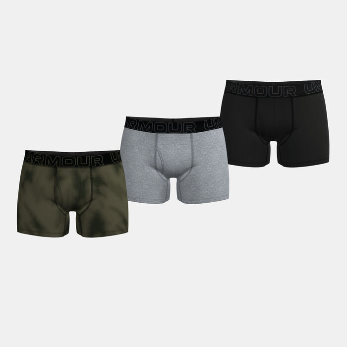 Under Armour Men's Performance Boxers (3 Pieces) Green Under Armour Men's Performance Boxers (3 Pieces) Green image number 0