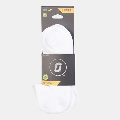 Sun and Sand Sports Men's Sports Ankle Socks (3 Pack) - S/M White Sun and Sand Sports Men's Sports Ankle Socks (3 Pack) - S/M White