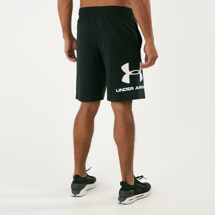 Under Armour Men's Sportstyle Cotton Graphic Shorts Black image number 1