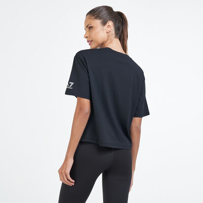 EA7 Emporio Armani Women's Coloublock T-Shirt Black EA7 Emporio Armani Women's Coloublock T-Shirt Black
